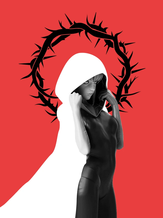 Kingdom of Blood red portrait concept